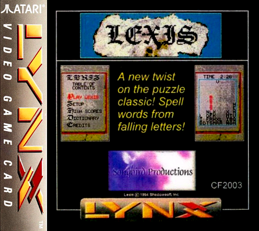 Lexis (USA) Lynx Game Cover